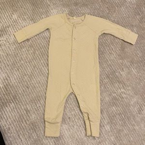 Quincy Mae pointelle cream one piece 3-6 months